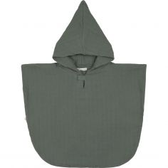 Poncho en mousseline vert pétrole - Lässig 