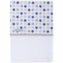 Drap de berceau Mixed Stars Blue (70 x 100 cm)  par Little Dutch