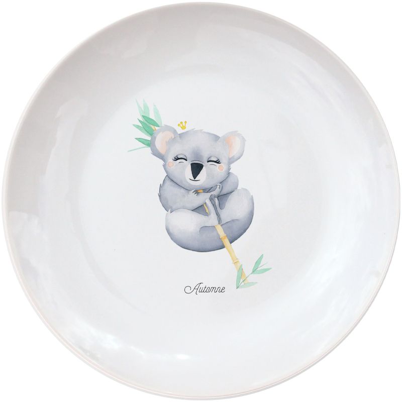Assiette en porcelaine Koala (personnalisable) Gaëlle Duval