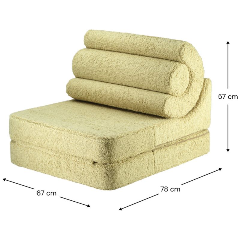 Chauffeuse Flipster Matcha molletonné Wigiwama Produit 4