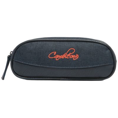 Trousse 2 compartiments Navy Orange Stitching Caméléon