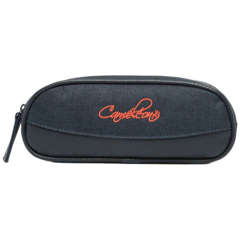 Trousse 2 compartiments Navy Orange Stitching Caméléon Produit 1