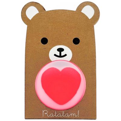 Balle rebondissante Ourson Rose Ratatam