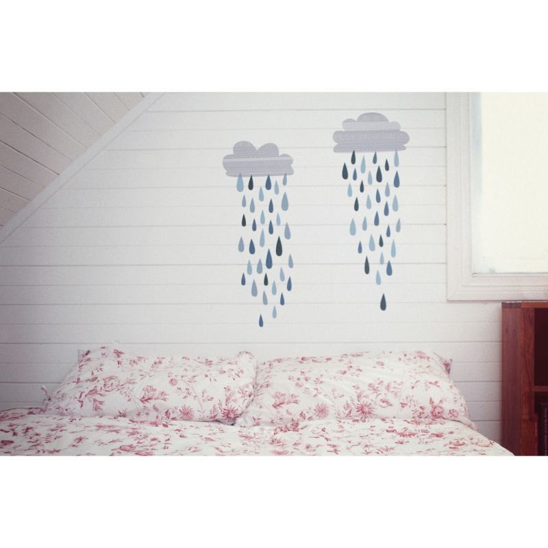 Sticker nuage de pluie Rain clouds Love Maé