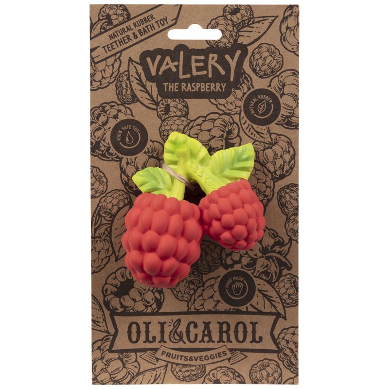 Valery la framboise en latex d'hévéa Oli & Carol Packaging 7