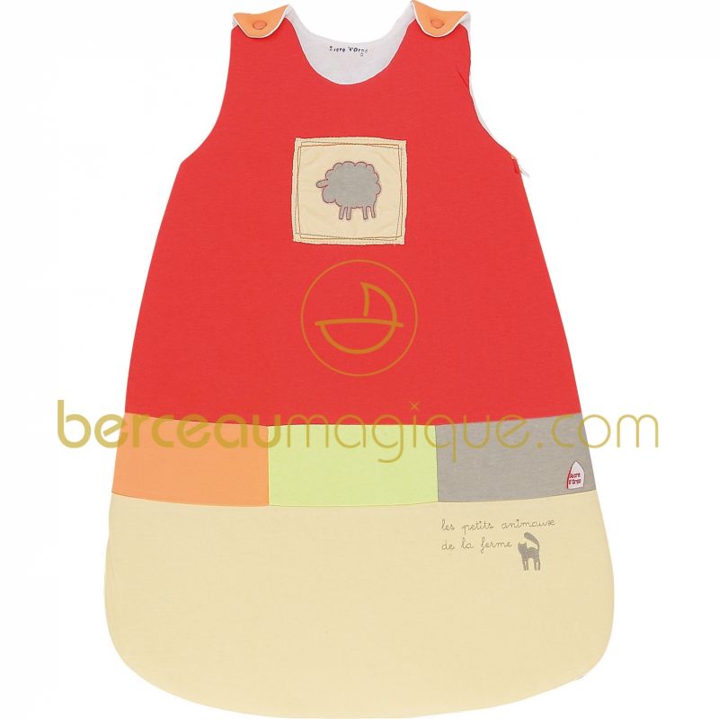 Gigoteuse 0-6 mois Corail, rouge & co (67 cm) Sucre d'orge