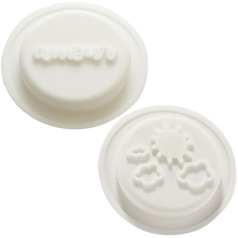 Lot de 2 opercules en silicone pour biberon nuages & amour Le Biberon Français Produit 1 grande taille