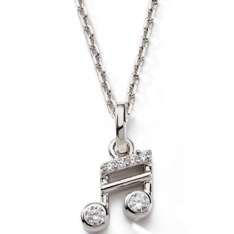 Collier Note de musique 42 + 3 cm (argent) Baby bijoux