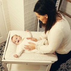 Table à langer Clarissa bois blanc