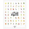 Affiche Mes premiers fruits et légumes (40 x 50 cm)  par Les Petites Dates