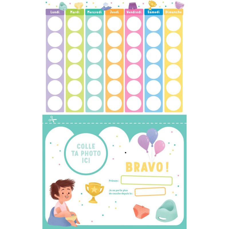 Calendrier Je vais sur le pot Auzou Editions Produit 2