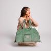 Sac à langer Basile Velours Vert d'eau Hindbag Ambiance 2