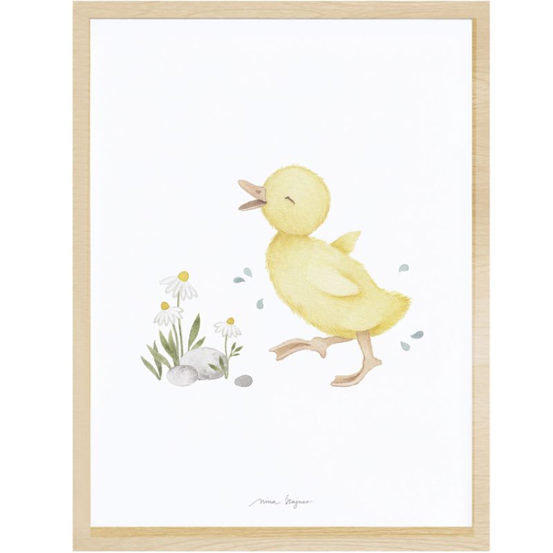Affiche encadrée caneton Little duck (30 x 40 cm) Lilipinso