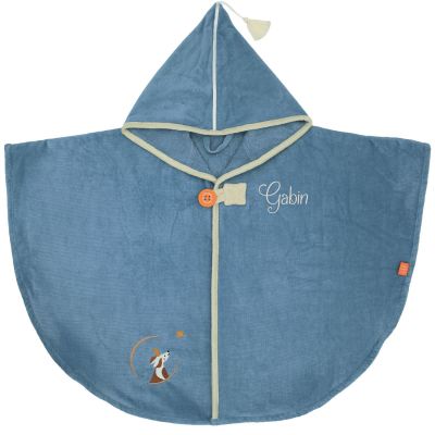 Poncho de bain Chien Myosotis personnalisable (0-5 ans) L'oiseau bateau