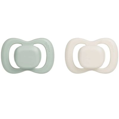 Lot de 2 sucettes symétriques en silicone Sage-Vanilla (6 mois et +) B.Box