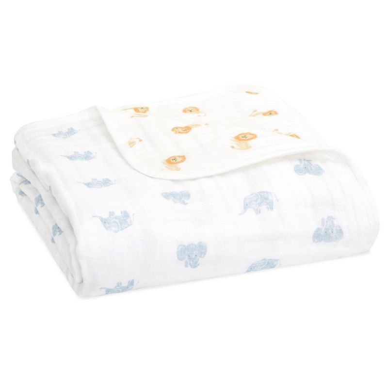 Couverture de rêve Dream Blanket Animal Kingdom (120 x 120 cm) aden + anais