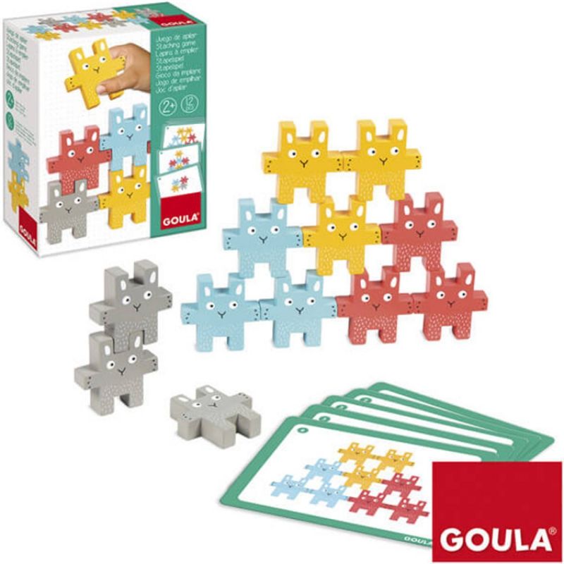 Lapins à empiler en bois Goula