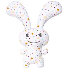 Peluche hochet lapin Funny Bunny étoiles (24 cm)   par Trousselier