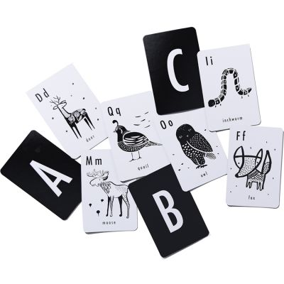 Cartes imagier pour bébé en anglais Alphabet animaux