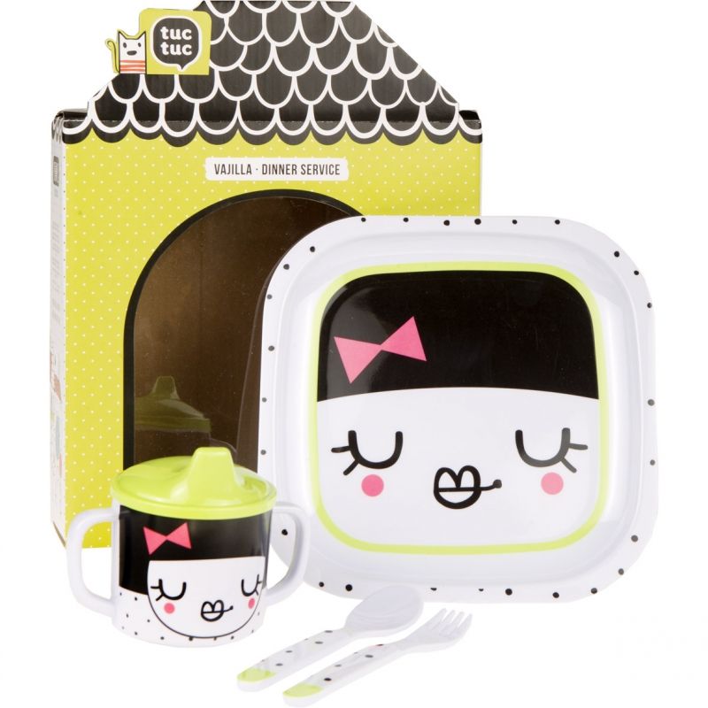 Coffret repas fille People (4 pièces) Tuc Tuc