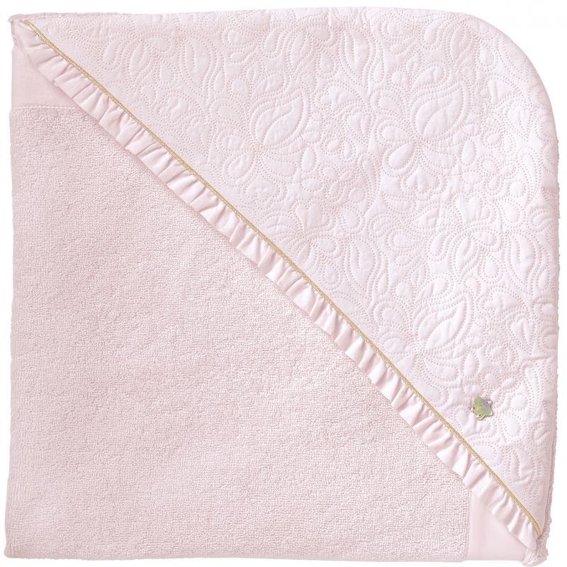 Cape de bain rose Délicatesse (70 x 70 cm) Tartine et Chocolat