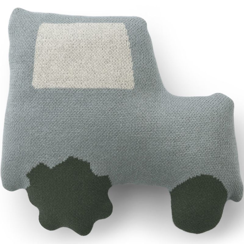 Coussin Kaz Tractor blue fog multi mix Liewood