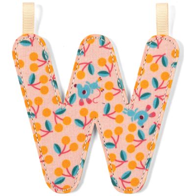 Lettre phosphorescente en tissu à suspendre W