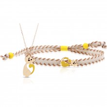 Duo maman enfant Primegioie collier et bracelet Chat (or jaune 375°)  par leBebé