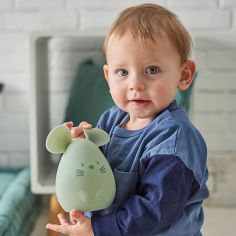 Veilleuse en silicone souris verte (12 cm)