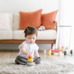 Bols à empiler en bois d'hévéa