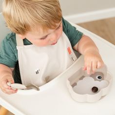 Bavoir élastique Tiny farm Sable