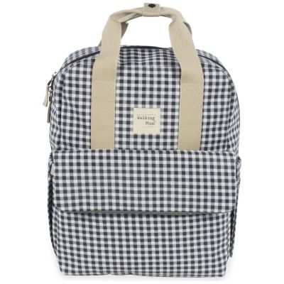 Sac à dos à langer I Love Vichy Noir
