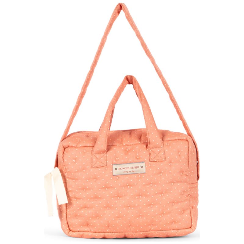 Sac à langer pour poupée Rose à pois Konges Sløjd Produit 1