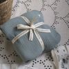 Drap housse gaze de coton uni vert (60 x 120 cm)  par Maison Charlotte
