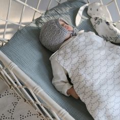 Drap housse lit bébé 60x120 avec animaux de la mer ✔️ Petite Amélie
