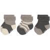Lot de 3 paires de chaussettes anthracite/taupe (0-4 mois)  par Lässig 