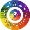 Puzzle rond Les couleurs (24 pièces) - Djeco