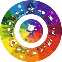 Puzzle rond Les couleurs (24 pièces)  par Djeco
