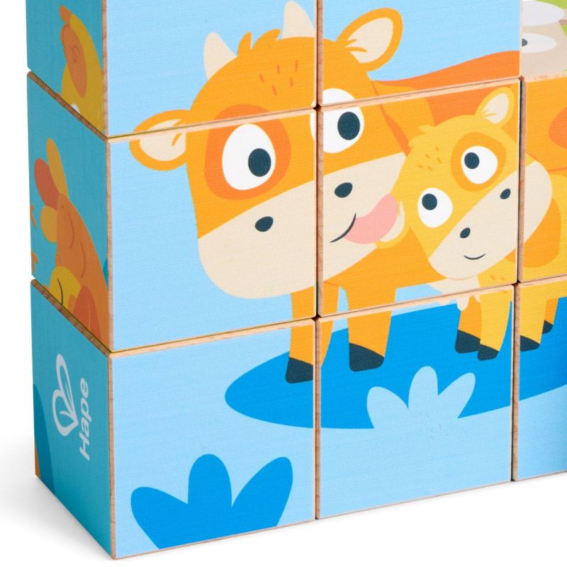 Puzzle cube animaux de la ferme Hape Produit 5