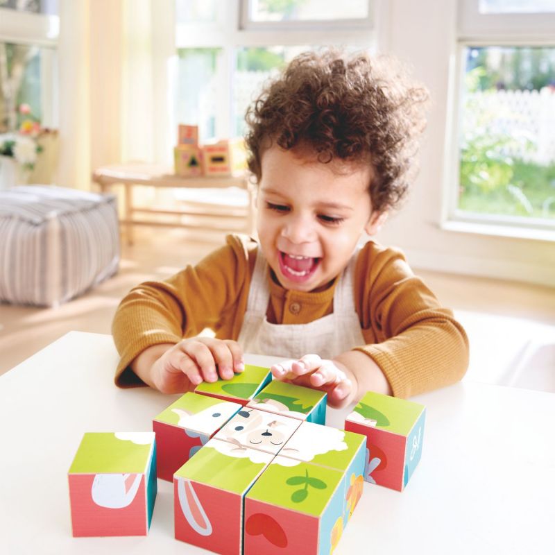 Puzzle cube animaux de la ferme Hape Ambiance 7