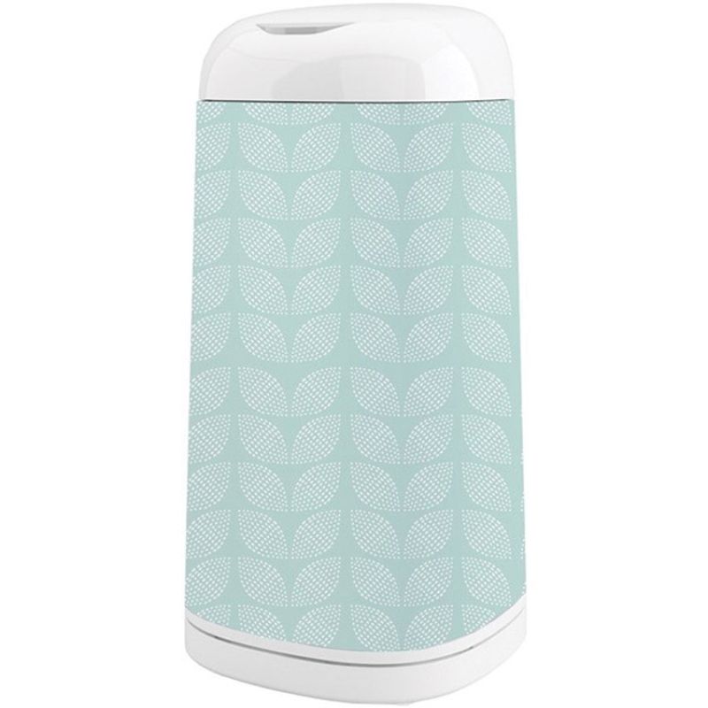Housse décorative poubelle Dress Up Feuilles Mint Bleue Angelcare