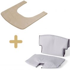Pack tablette et coussin pour chaise haute Syt évolutive naturelle - Geuther