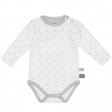 Body manches longues Lovely Grey (2-4 mois)  par Snoozebaby