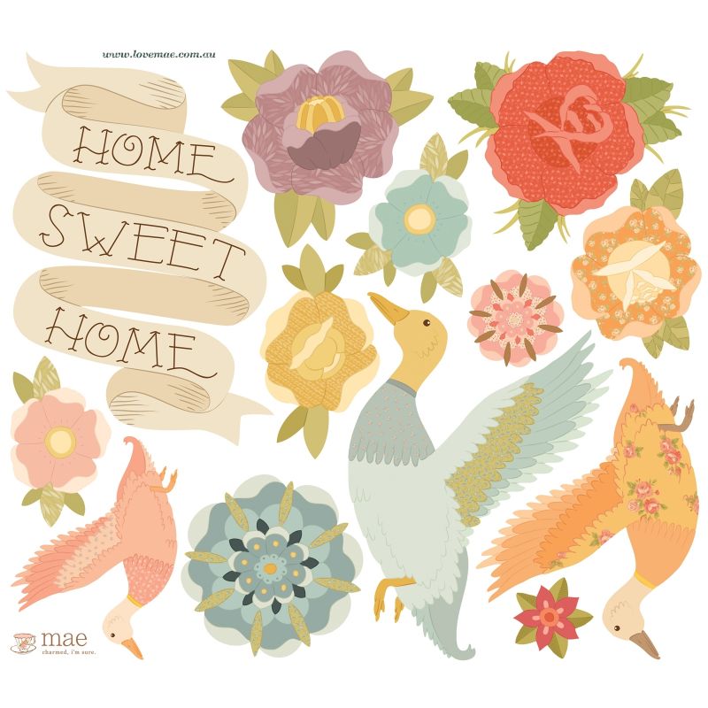 Sticker Canard Home sweet home Love Maé