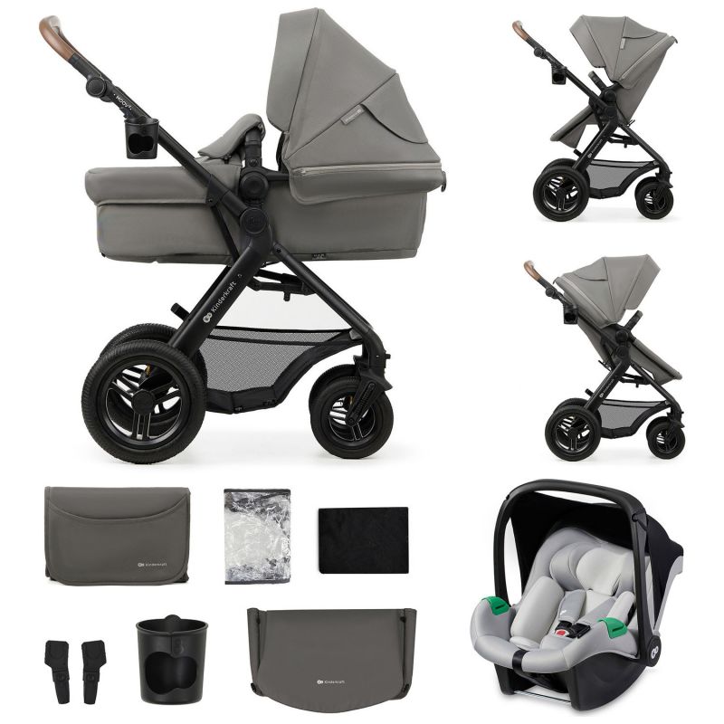 Poussette trio Moov 2 Air Moonlight Grey Kinderkraft Produit 1