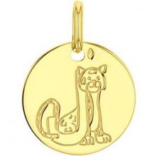 Médaille J comme jaguar (or jaune 750°)  par Maison Augis