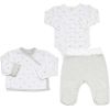 Kit de naissance Gris chiné 3 pièces (3 mois) Trois Kilos Sept Produit 1