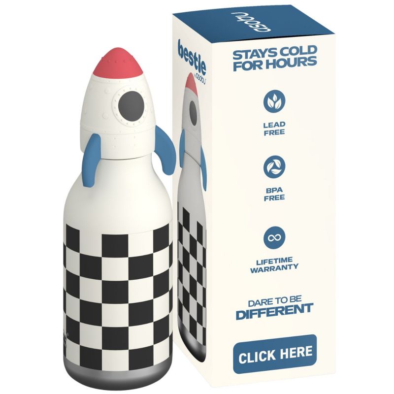 Gourde isotherme Bestie Fusée (460 ml) Asobu Packaging 9