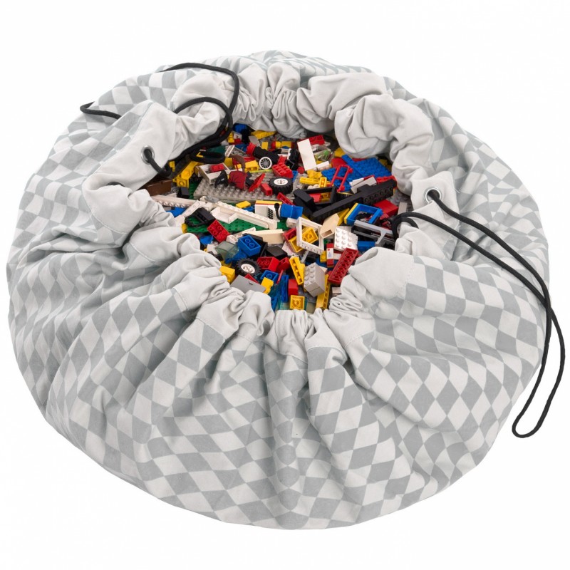Sac à jouets 2 en 1 Diamond gris Play&Go