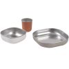 Coffret repas inox terracotta  par Béaba